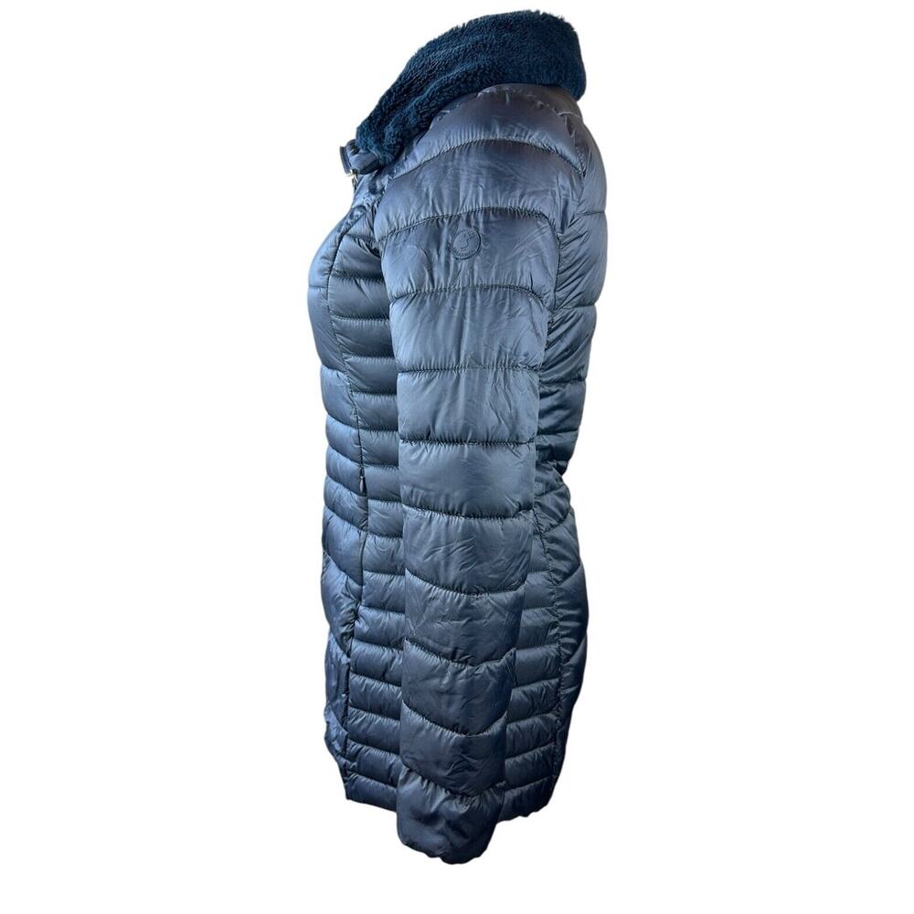 Save The Duck Iris Faux Fur Collar Puffer Coat Quilted Ultra Light Jacket Small - Picture 5 of 16